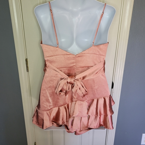 Pink Satin Romper - Picture 4 of 6